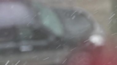Hızlı arka plan kış hava kar düşüyor
