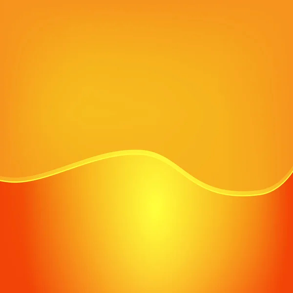 Abstrakt orangefarbener Hintergrund mit großem Hochglanzstreifen unten — Stockvektor