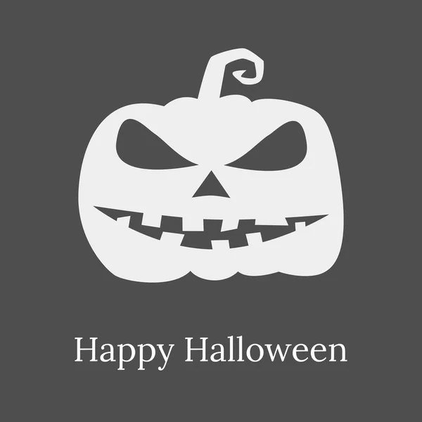Halloween zlé dýně silueta — Stockový vektor