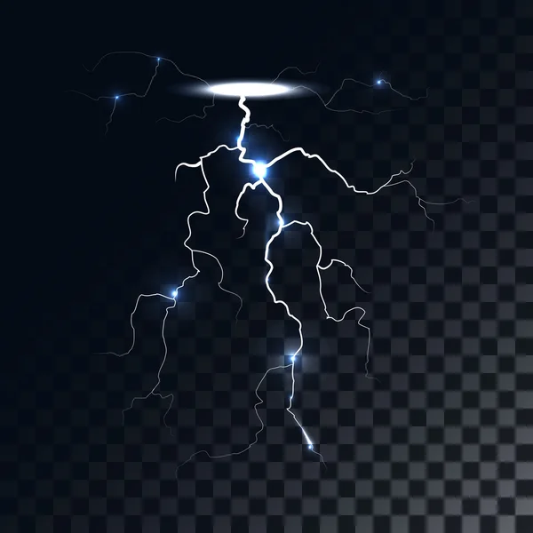Vector lightning light effect — Stockový vektor
