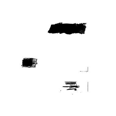 Set vector brush stroke grunge