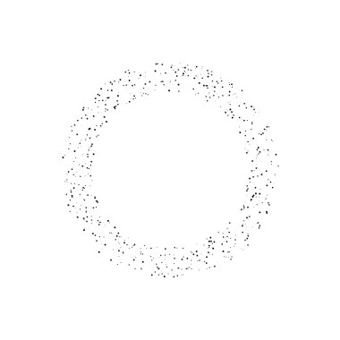 Daire grunge mürekkep spot vektör arka plan