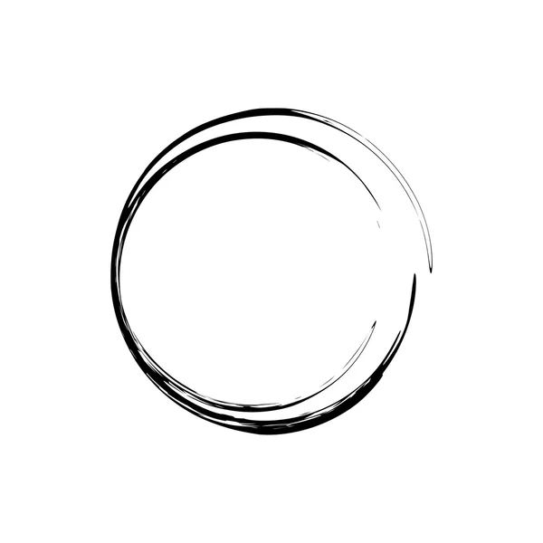 Daire grunge mürekkep spot vektör arka plan