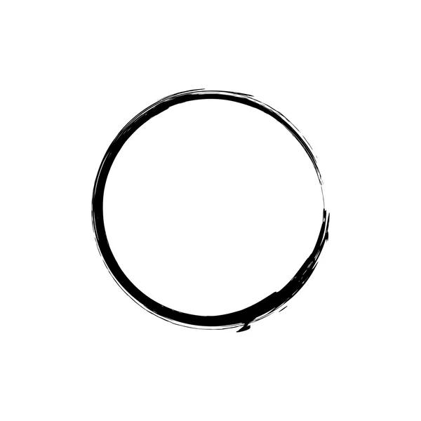 Daire grunge mürekkep spot vektör arka plan