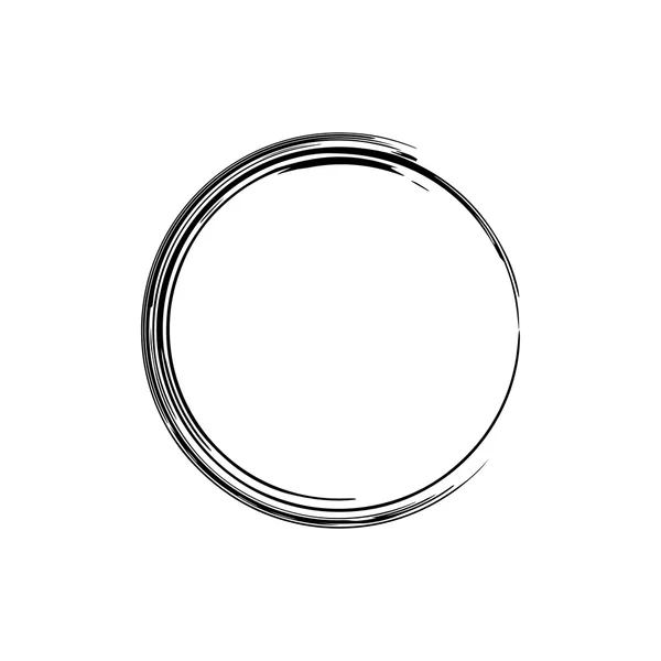 Daire grunge mürekkep spot vektör arka plan