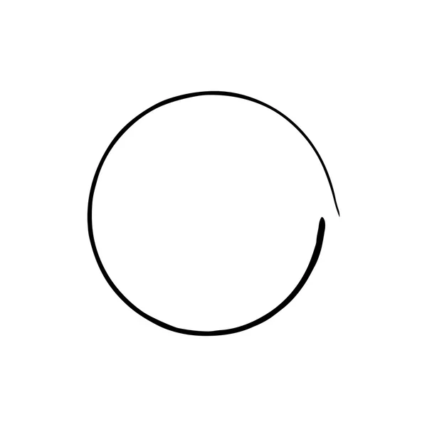 Cirkel grunge inkt vlek vector achtergrond — Stockvector