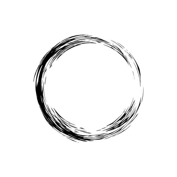 Cirkel grunge bläck plats vektor bakgrund — Stock vektor