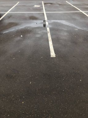 Yoldaki fotoğraf parkı işaretleri