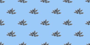 Gümüş dallı güzel yeni yıl deseni