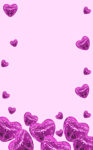 Днем Святого Валентина Открытка Онлайн Баннер Открытка Плоский Лежал — стоковое фото