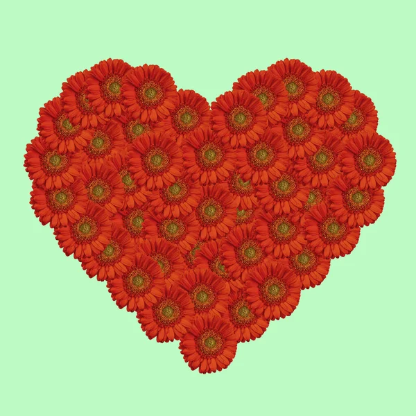 Днем Святого Валентина Сердце Цветов — стоковое фото