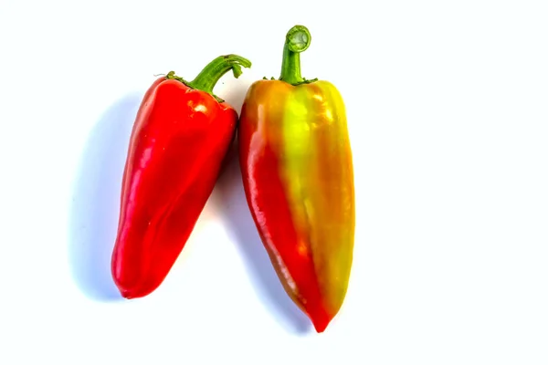 Lager Foto Närbild Bell Pepper Isolerad Vit Bakgrund — Stockfoto