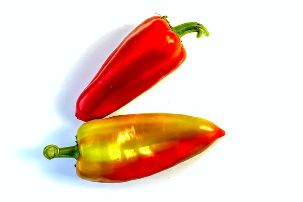 Stock Foto Closeup Bell Pepper Isolated White Background — Stock Photo, Image