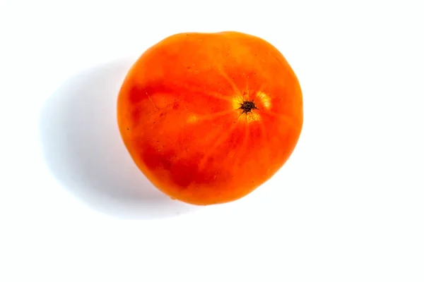 Archivfoto Nahaufnahme Von Gelben Orangen Tomaten Isoliert Auf Weißem Hintergrund — Stockfoto