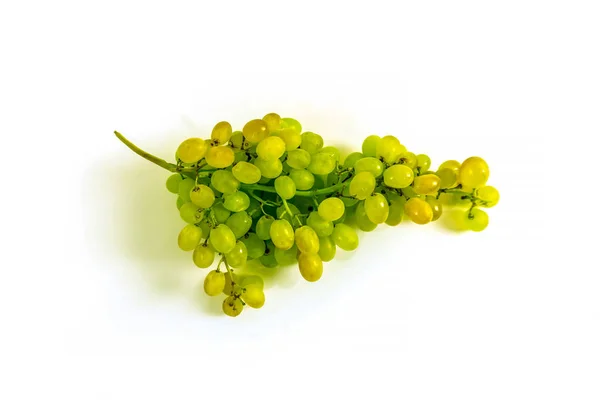 Фото Зеленого Винограда Белом Фоне — стоковое фото
