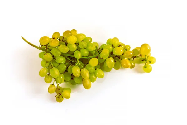 Photo Green Grapes White Background Close — Stock Photo, Image