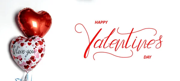 Buon San Valentino Biglietto Auguri Con Palloncini San Valentino — Foto Stock