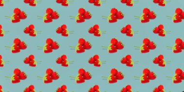 Çilekli güzel, pürüzsüz desen, meyveler için ambalaj olarak kullanılabilir..