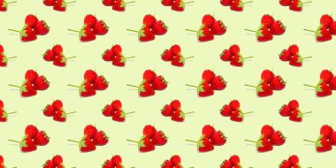 Çilekli güzel, pürüzsüz desen, meyveler için ambalaj olarak kullanılabilir..