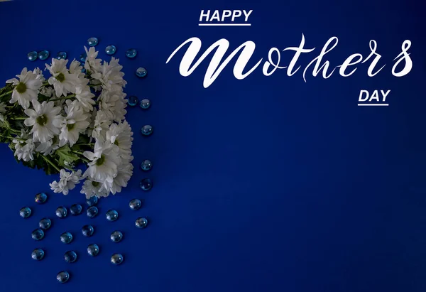 Happy Mother Day Flat Lay Banner Congratulations Mother Day — Stock Photo, Image