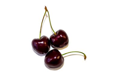 Beyaz Kiraz Arkaplanda İzole Edilmiş