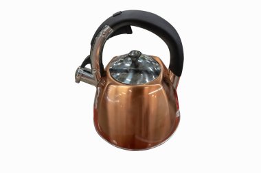 Çaydanlık beyaz arkaplanda izole edildi