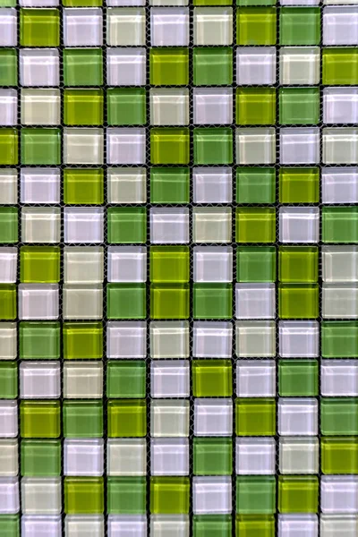 Fundo Textura Telha Cerâmica Mosaic Cor Verde — Fotografia de Stock