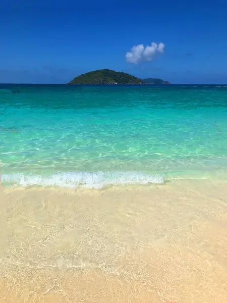 타이티 의아름다운 해변에 — 스톡 사진
