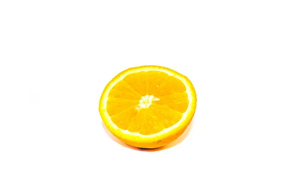 Isolated White Background Orange — Stock Photo, Image