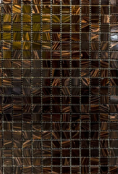 Fundo Textura Telha Cerâmica Mosaic Cor Marrom — Fotografia de Stock