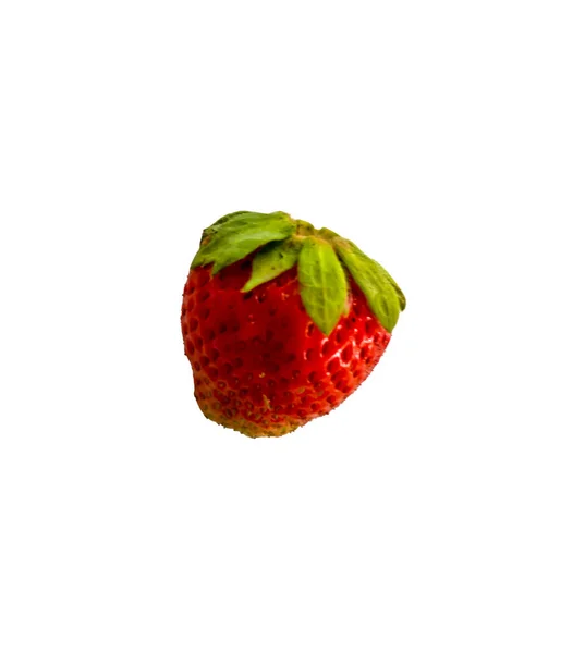 Isolated White Strawberry Background — Stock Photo, Image
