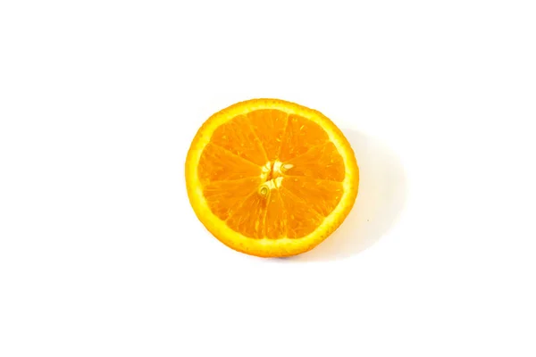 Isolated White Background Orange — Stock Photo, Image