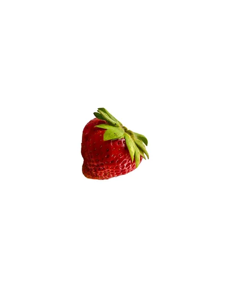 Isolated White Strawberry Background — Stock Photo, Image