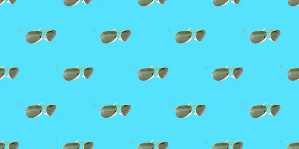 Seamless Summer Pattern Sun Glasses — Stock Photo, Image