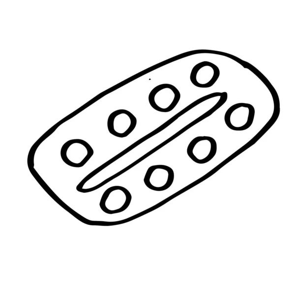 Handzeichnung Farbpalette Gestaltungselement Zum Thema Schule Und Schüler Doodle — Stockvektor