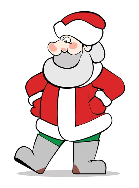 Papai Noel em vermelho — Vetor de Stock