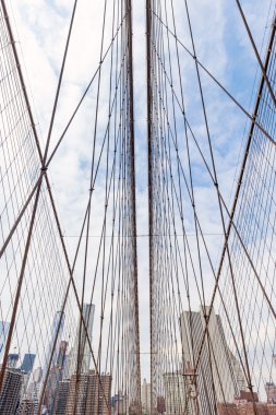 Brooklyn Bridge in New York City clipart
