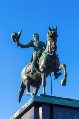 equestrian statue of King William II at the Buitenhof in The Hague, Netherlands