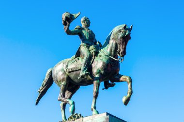 equestrian statue of King William II at the Buitenhof in The Hague, Netherlands