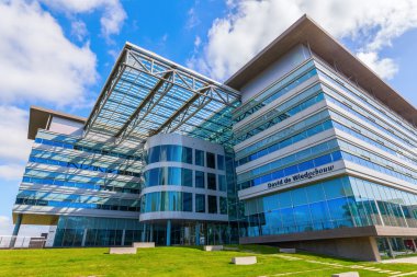 Utrecht, Hollanda'daki üniversite kampüsünde bina