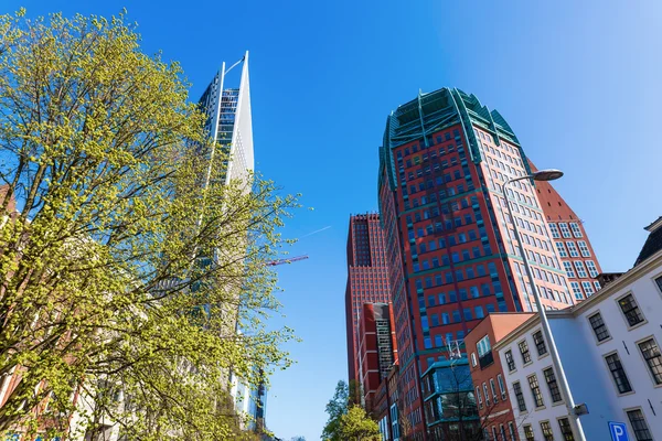 Skyskrapor i Haag, Nederländerna — Stockfoto