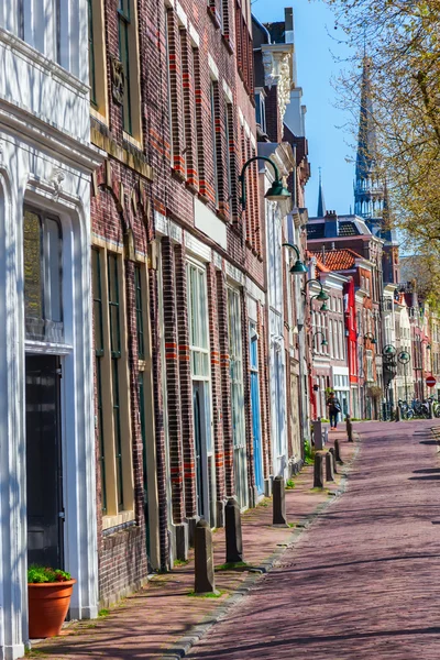 Reihenhäuser in Gouda, Niederlande — Stockfoto