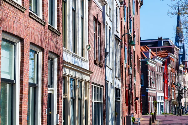 Reihenhäuser in Gouda, Niederlande — Stockfoto