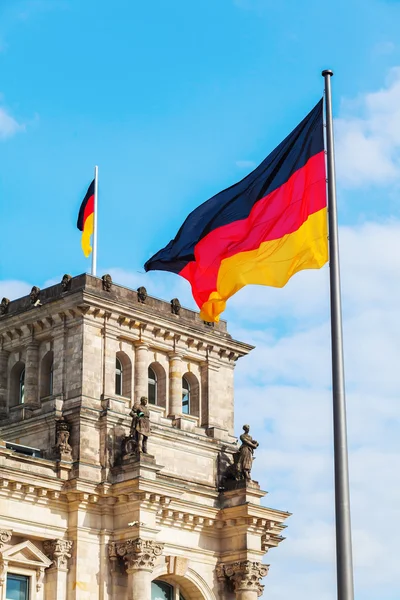 Német Reichstag, Berlin, Németország — Stock Fotó