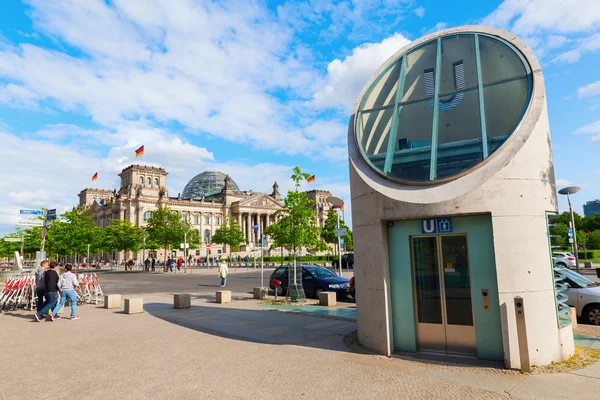 Niemieckiego Reichstagu w Berlinie, Niemcy — Zdjęcie stockowe