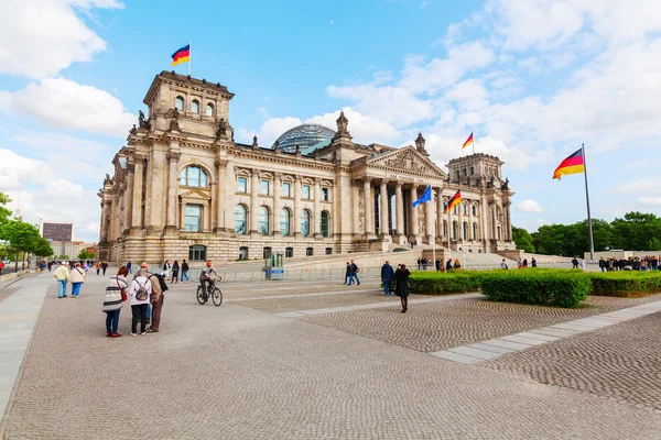 Γερμανικό Reichstag στο Βερολίνο, Γερμανία — Φωτογραφία Αρχείου