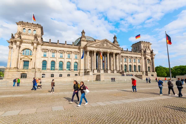 Német Reichstag, Berlin, Németország — Stock Fotó