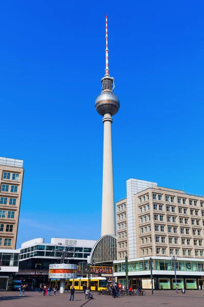 Wieża telewizyjna w Berlinie, Niemcy — Zdjęcie stockowe