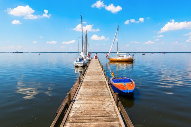 göl manzaralı Steinhuder Meer Saxony, Almanya '