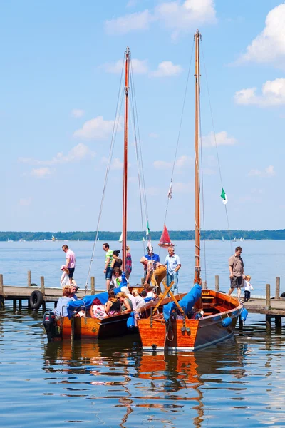 Göl manzaralı Steinhuder Meer Saxony, Almanya ' — Stok fotoğraf